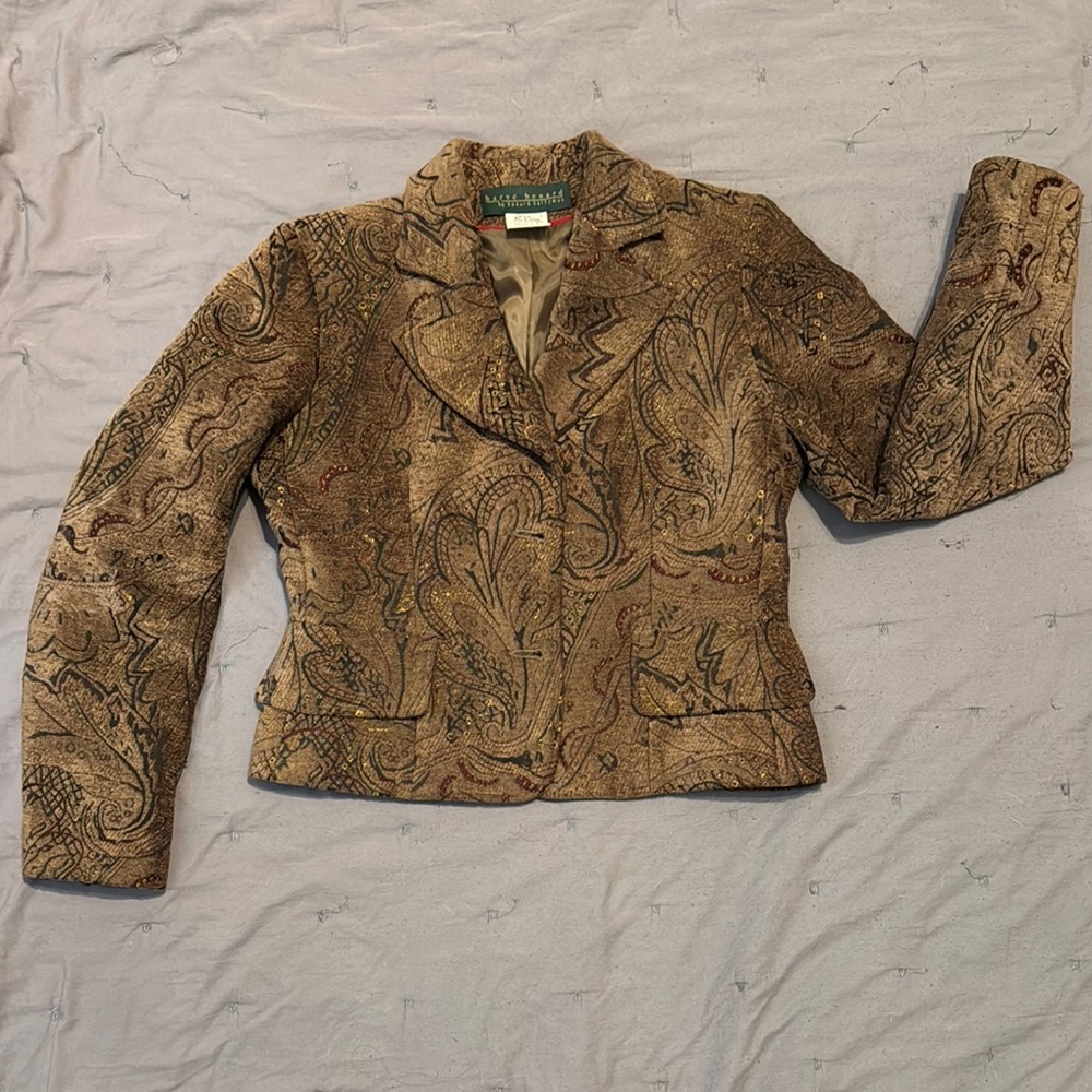 Harve Benard Brown Tailored Blazer